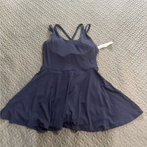 Fabletics Navy Blue Sleeveless Dress